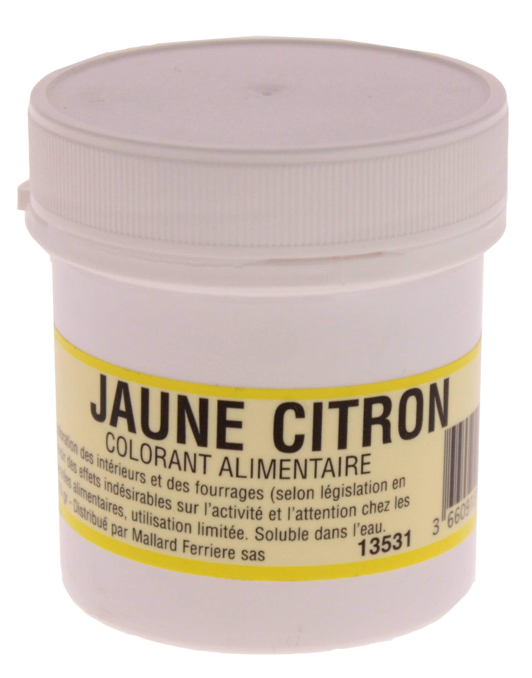Colorant alimentaire Jaune en poudre Intense 20g - Planète Gateau