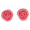 6 flowers Rose pink marzipan Funcakes