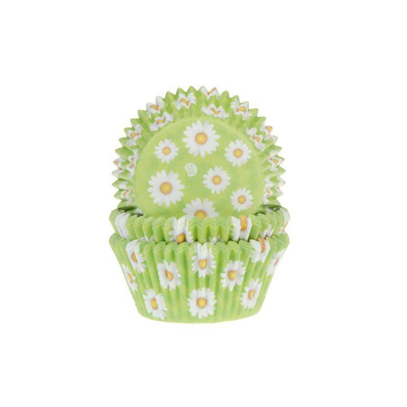 GLADFRESIT Lot 50 Caissettes Cupcakes Dentelle Laser Blanc Crème – Décoration Mariage, Anniversaire, Fête