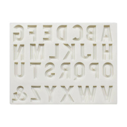 Alfabeto de molde de silicona