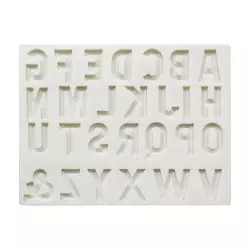 Alfabeto de molde de silicona