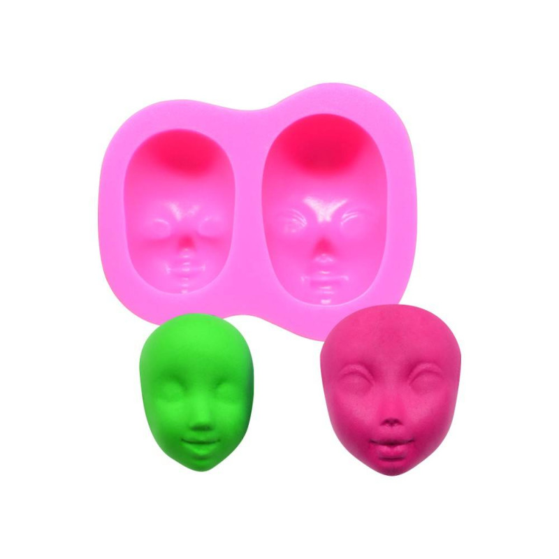 Inception Pro Infinite Molde de Silicona para Uso Artesanal Que representa 2 rostros Humanos 