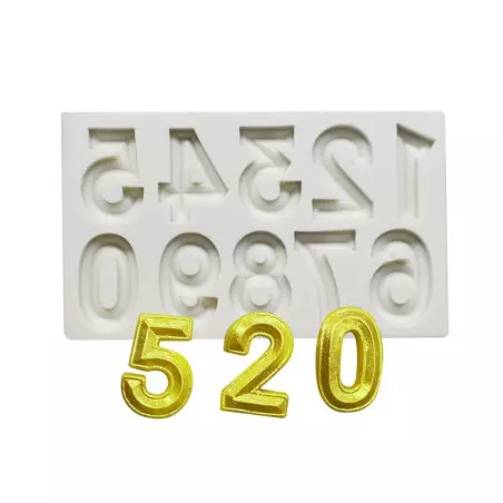 Número de molde de silicona