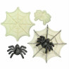 Set of 2 WINS piece spider and its Web