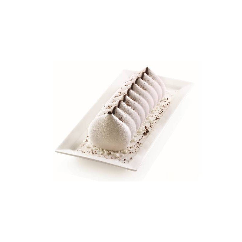 Yule log Silikomart Meringue mold Planète Gateau