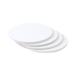 Plateaux ronds blancs épais pour gâteaux - 25 a 30cm