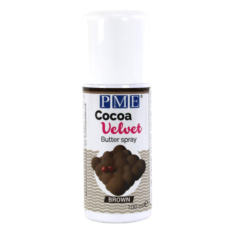 Spray Velours MARRON Chocolat comestible PME 100ml