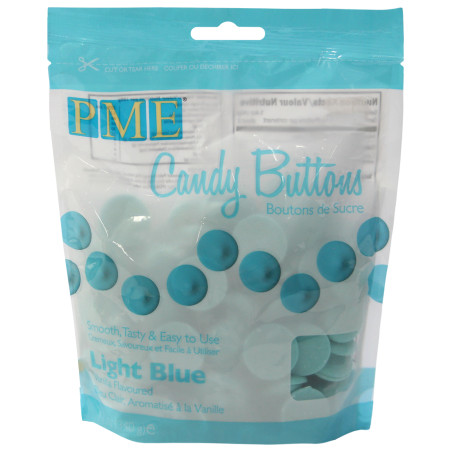 Candy Buttons Light Blue 340g