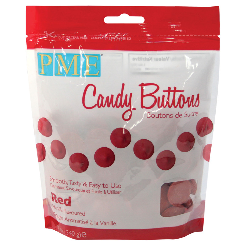 Candy Melt Buttons rouge 340g