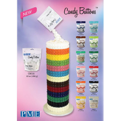 Candy Buttons Navy