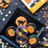 6 pumpkins, cats and bald mouse sugar Halloween