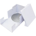 Box with thick square base for presentation 25 cm