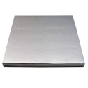 Thick tray for cakes 12mm silver SQUARE