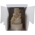 Large rigid square cake box 35cm x 45cm high