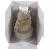 Boîte à gâteau carré rigide 35cm x 45cm de hauteur