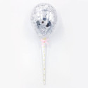 Topper silver confetti balloon