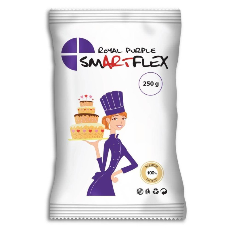 Pâte à sucre SMARTFLEX VANILLE Violet 250 g