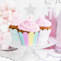 6 Contours de Cupcakes Licorne - 3 motifs