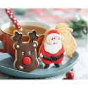 Set of 2 Santa Claus and Reindeer cutters