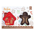 Set of 2 Christmas home cutters and gingerbread