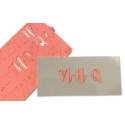Letras mayúsculas y minúsculas en relieve con estilo Sweet Stamp