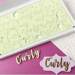 Embosseur Lettres Majuscules et minuscules Sweet Stamp Curly