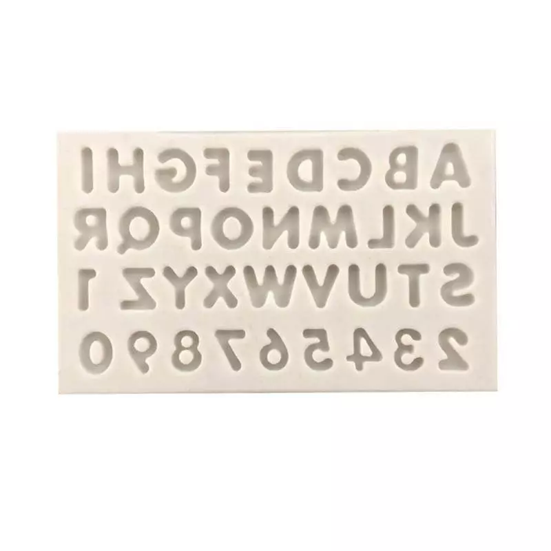 Moule en silicone alphabet et chiffres