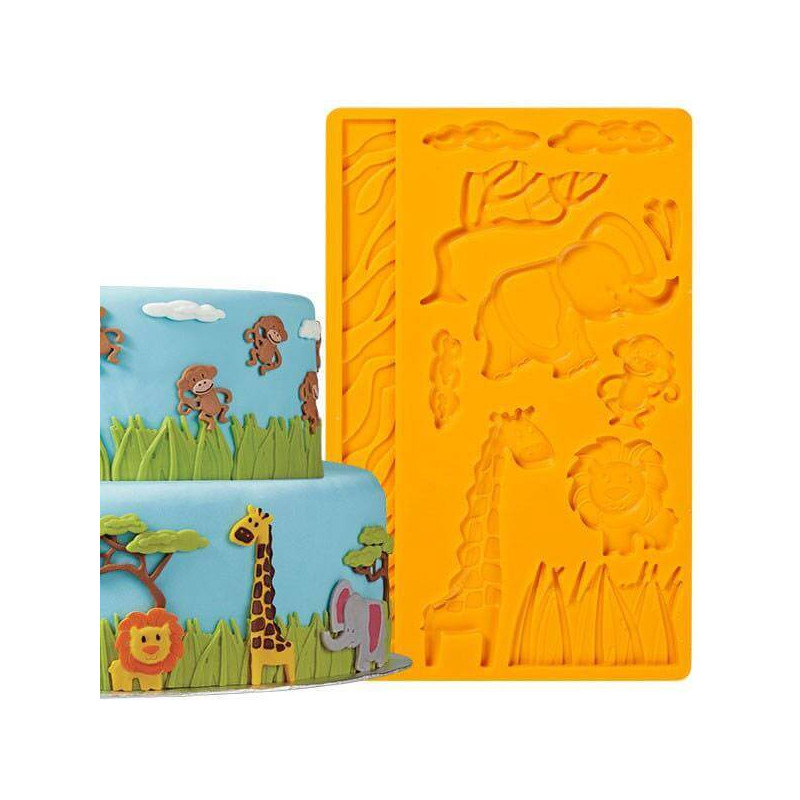 Savane And Jungle Cake Decoration Planete Gateau