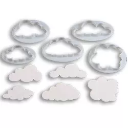 Cutter clouds (set of 5)