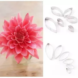 Set de 6 emporte-pièces fleur dahlia