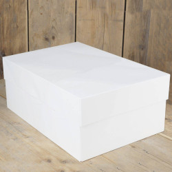 Caja con base de presentación rectangular fina 35x25 cm