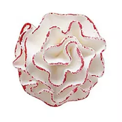 Flower sugar Carnation white - 3.5 cm