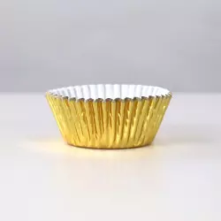 30 caissettes à cupcake doré