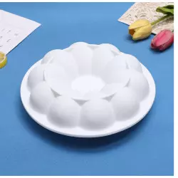 Moule cuisson 3D fleur forme circulaire