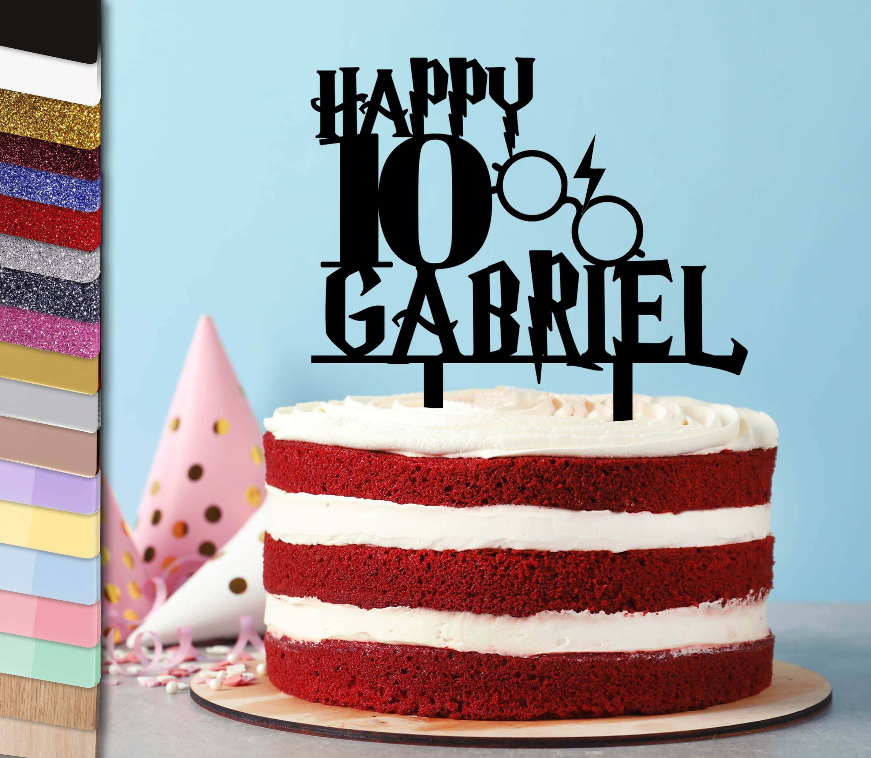 Topper Harry Potter Pastel Personalizado Planete Gateau