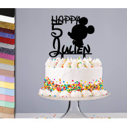Topper gâteau personnalisé Mickey Disney