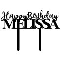 Topper birthday Personalized Cake Solid Writing