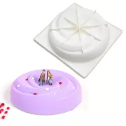 Moule à gâteau en silicone 3D tourbillon