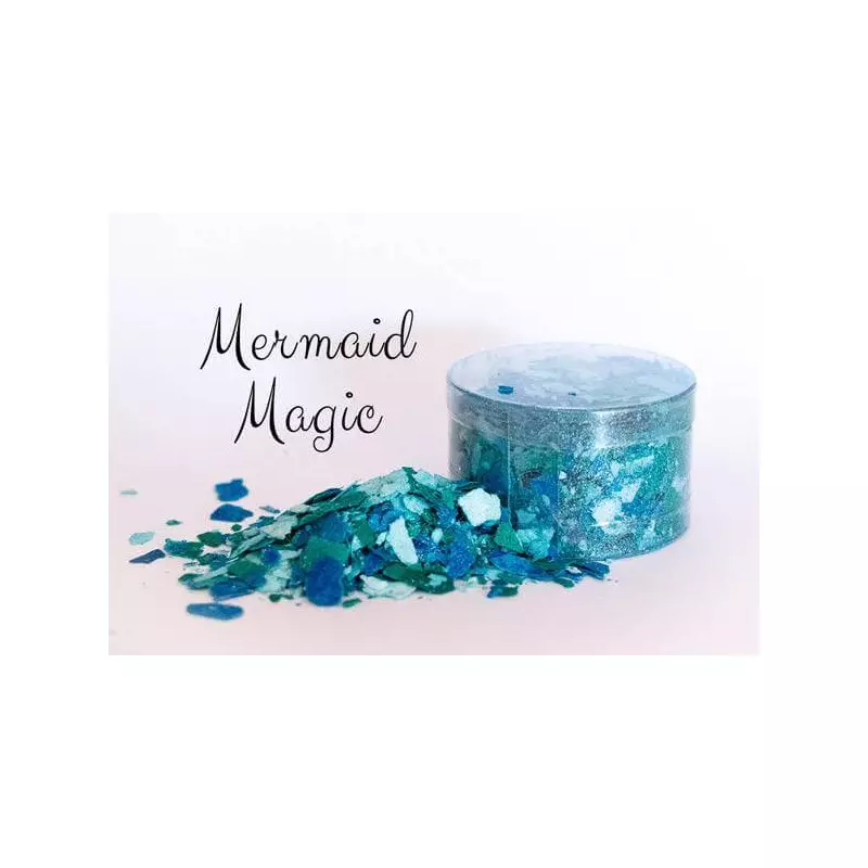 Flocons comestibles bleu mermaid magic