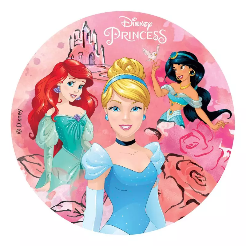 Disque comestible Les princesses Disney 20 cm - Planète Gateau