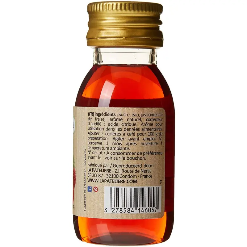Arôme fraise 100 % naturel 60 ml
