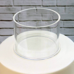 Etage de gateau transparent en acrylique 15 cm x 20 cm de hauteur