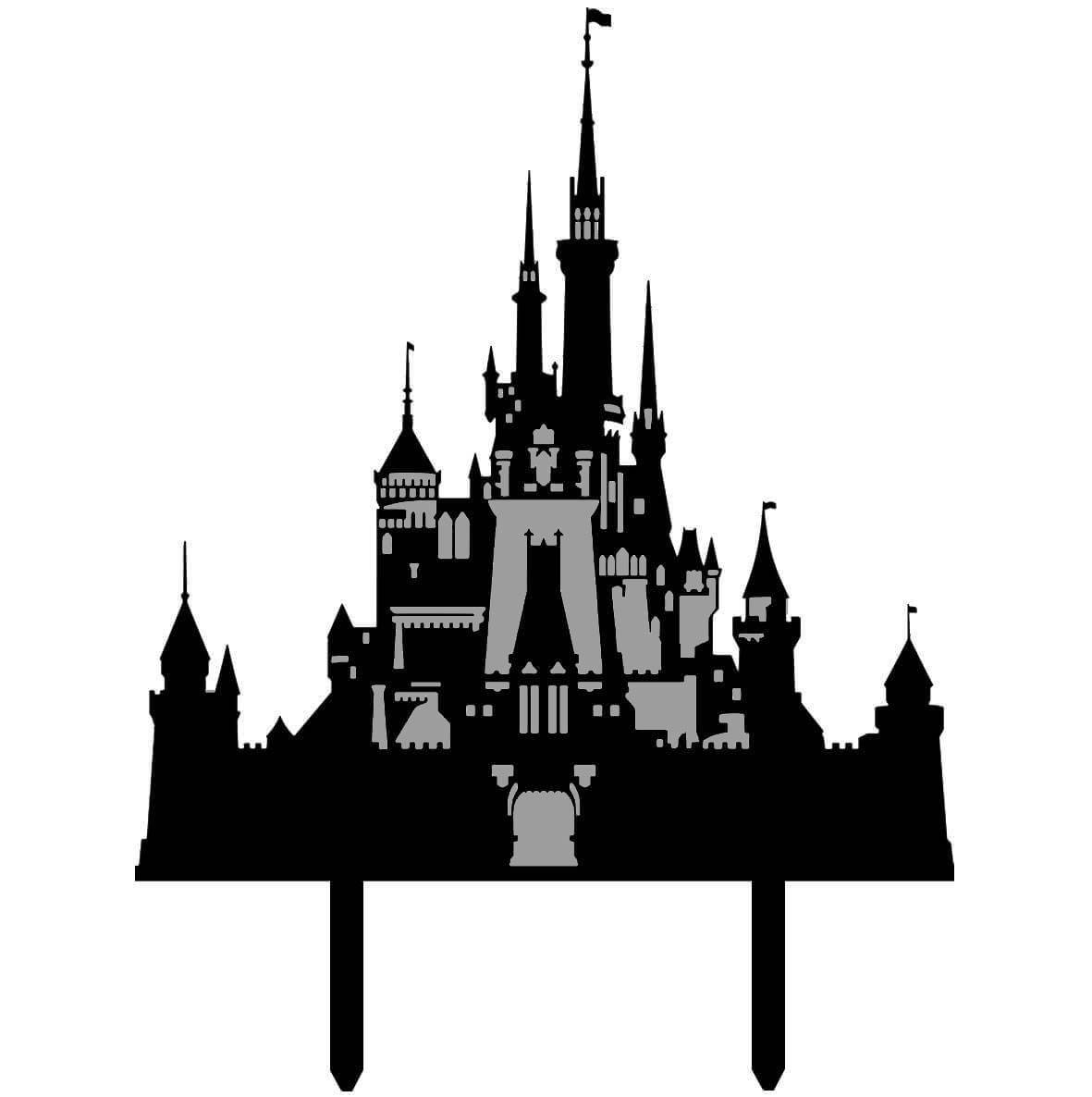 Topper Personalized Cake Majestic Disney Castle Planete Gateau