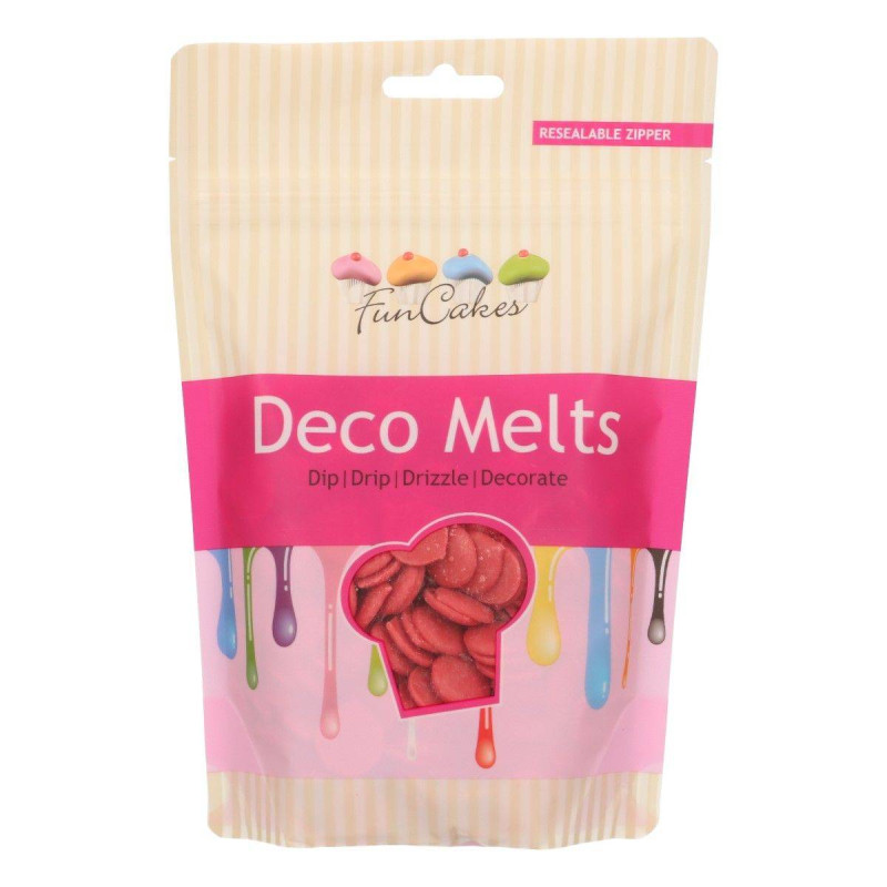 Deco Melt color red Funcakes 250g