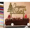 Cake topper Noël et son sapin contemporain