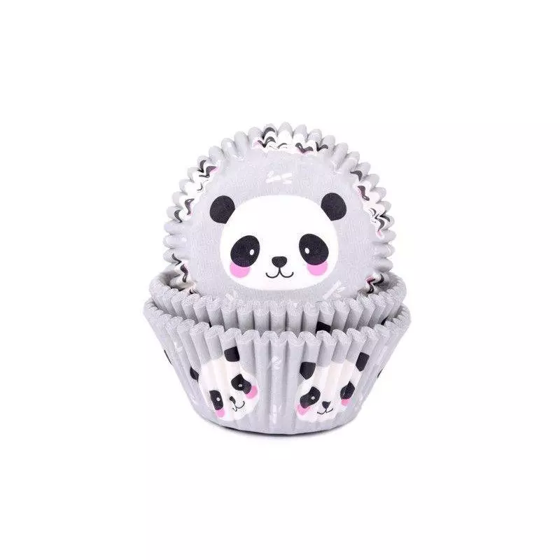 50 Caissettes à cupcakes panda