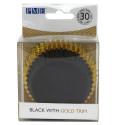 30 black and gold cupcake trays PME