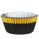 30 black and gold cupcake trays PME