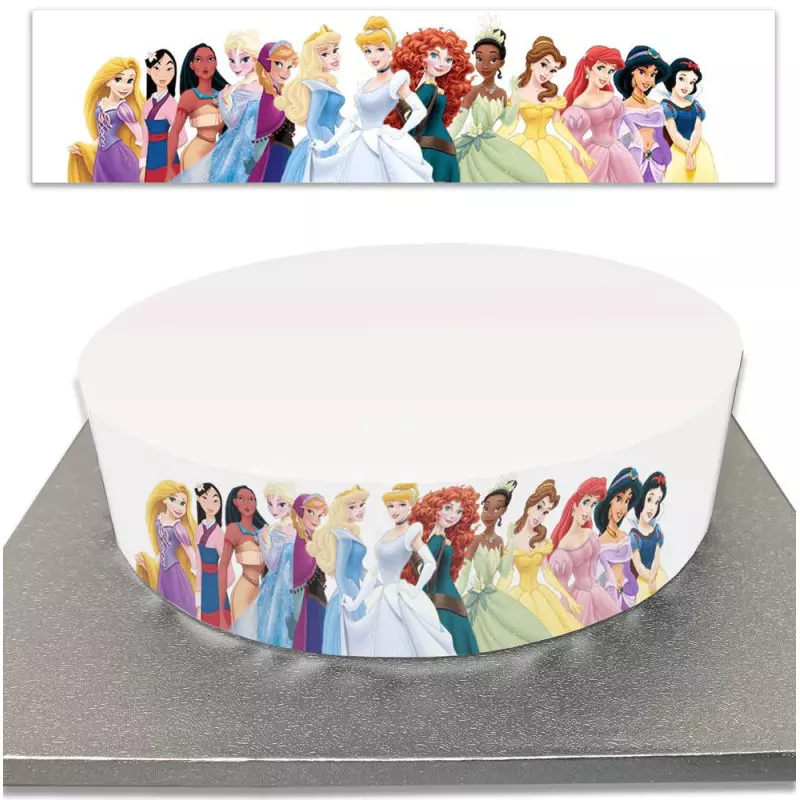Gâteau princesses Disney, gâteau en pâte à sucre princesses Disney