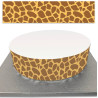 Sugar cake contour with zebra decoration